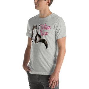 Feline Fine Pinup Unisex t-shirt