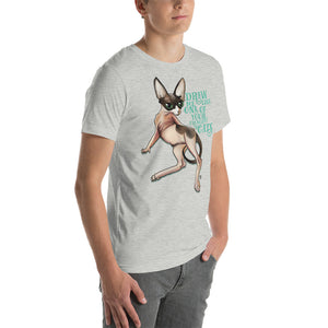 Pin-up Cat Series Friench Cat Unisex t-shirt