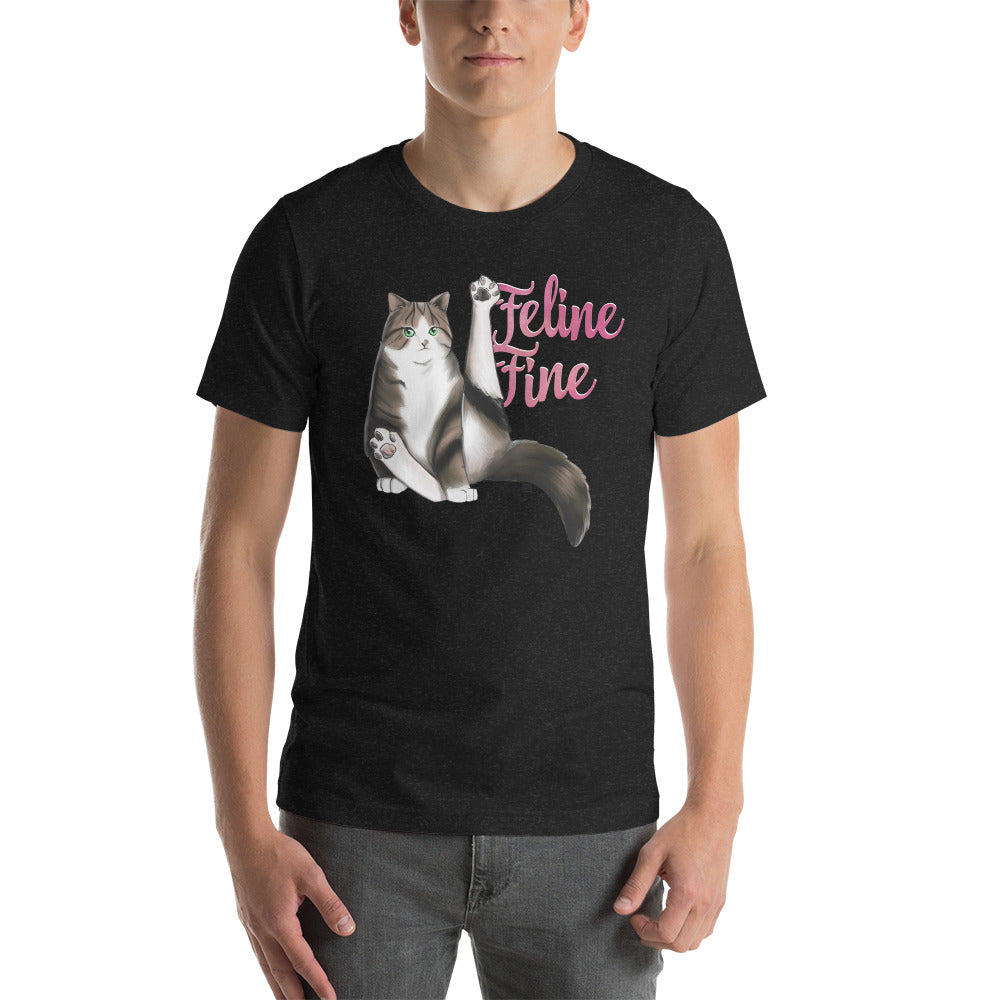 Feline Fine Pinup Unisex t-shirt